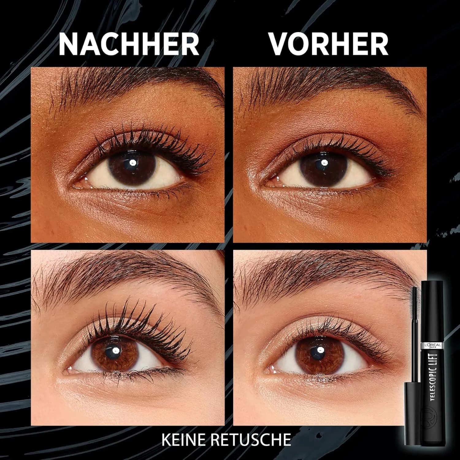 ریمل لیفت تلسکوپیک لورال مدل Extra Black — تصویر ۳