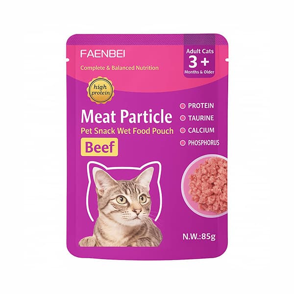 پوچ گربه فاِن‌بی با طعم گوشت گاو – 85 گرم