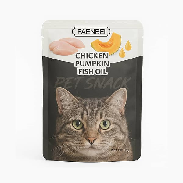 پوچ گربه فاِنبی با طعم مرغ، کدو تنبل و روغن ماهی – 85 گرم