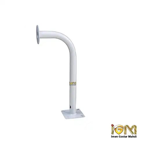 پایه براکت خم دوربین مداربسته بدون باکس سایز 1 متری — تصویر ۲