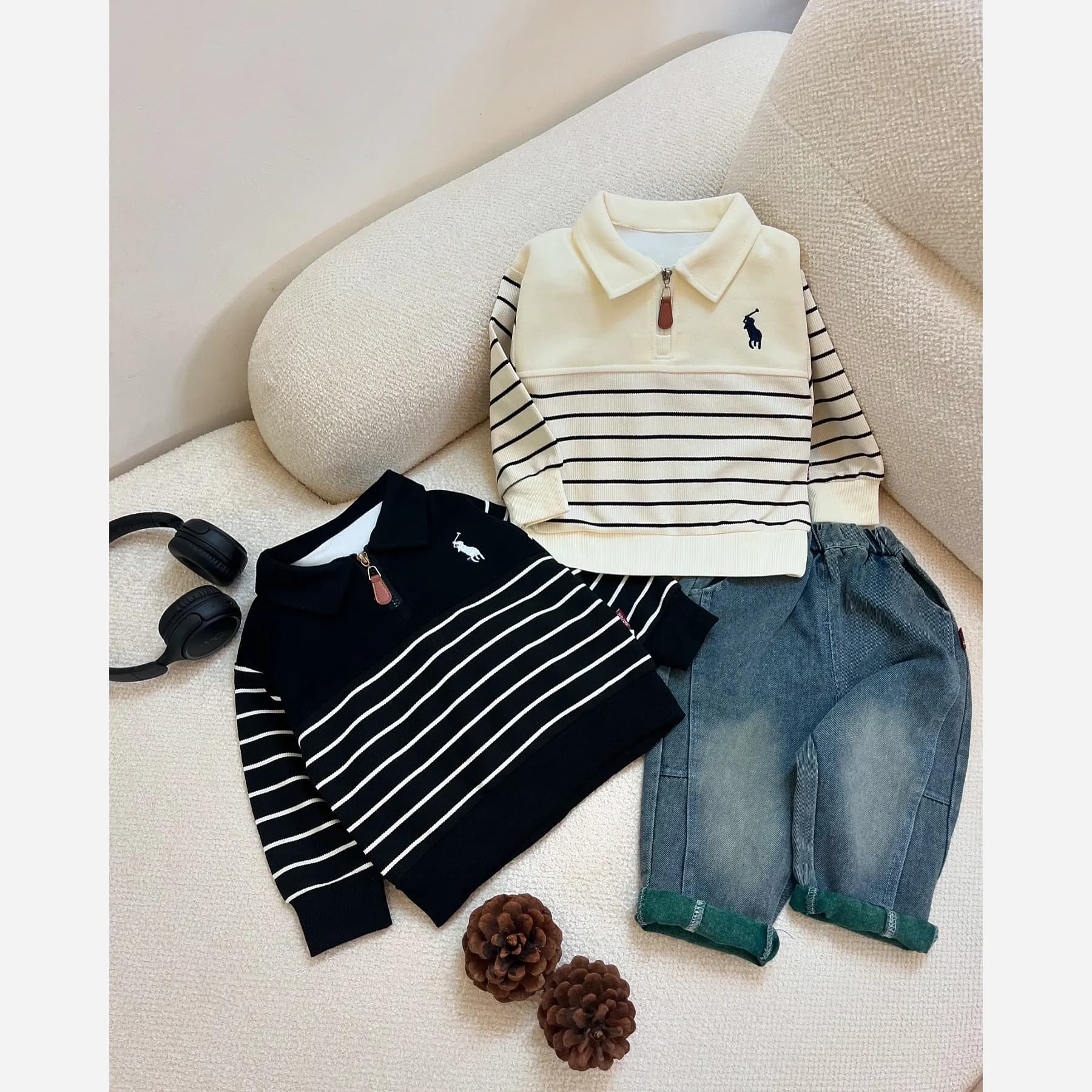 ست پولوشرت و شلوار جین بچگانه برند 415polo مناسب 1.5 تا 6 سال — تصویر ۱۰