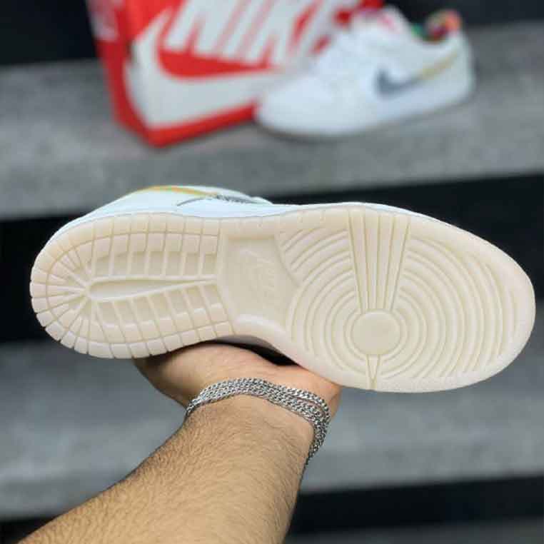 نایک دانک لو وایت مولتی کالر پیسلی Nike Dunk Low White Multi Color Paisley — تصویر ۵