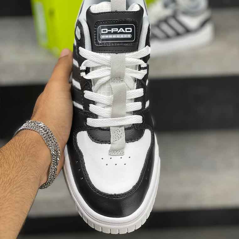 آدیداس نیو دی پد بلک وایت Adidas Neo D-Pad Black White — تصویر ۳