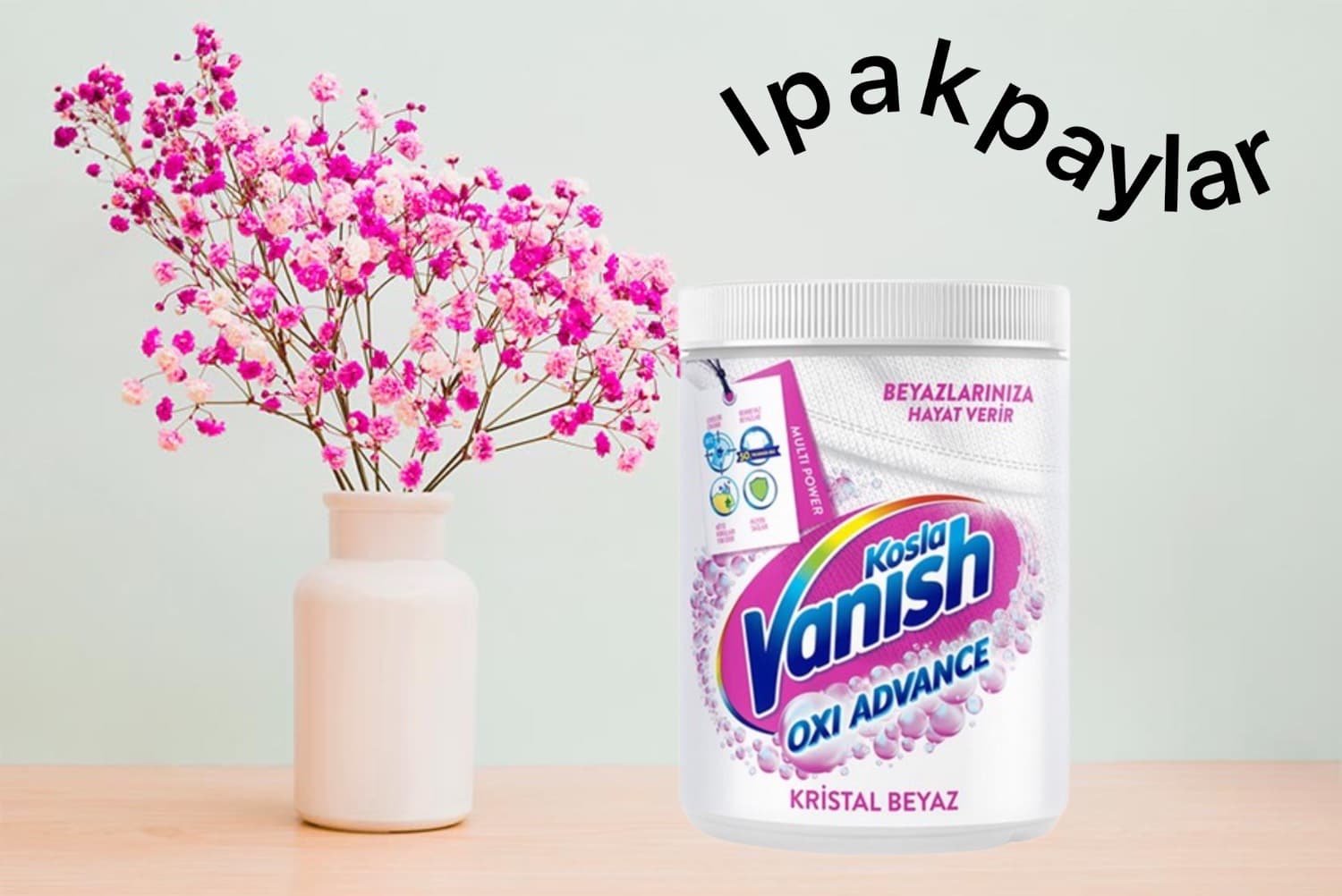 پودر لکه بر لباس ونیش مدل Oxi Action مناسب لباس های سفید یک کیلوگرم — تصویر ۲
