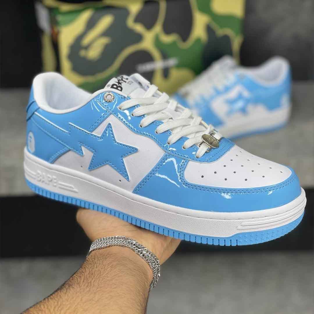 بیپ استا لو بلو Bape Sta Low Blue
