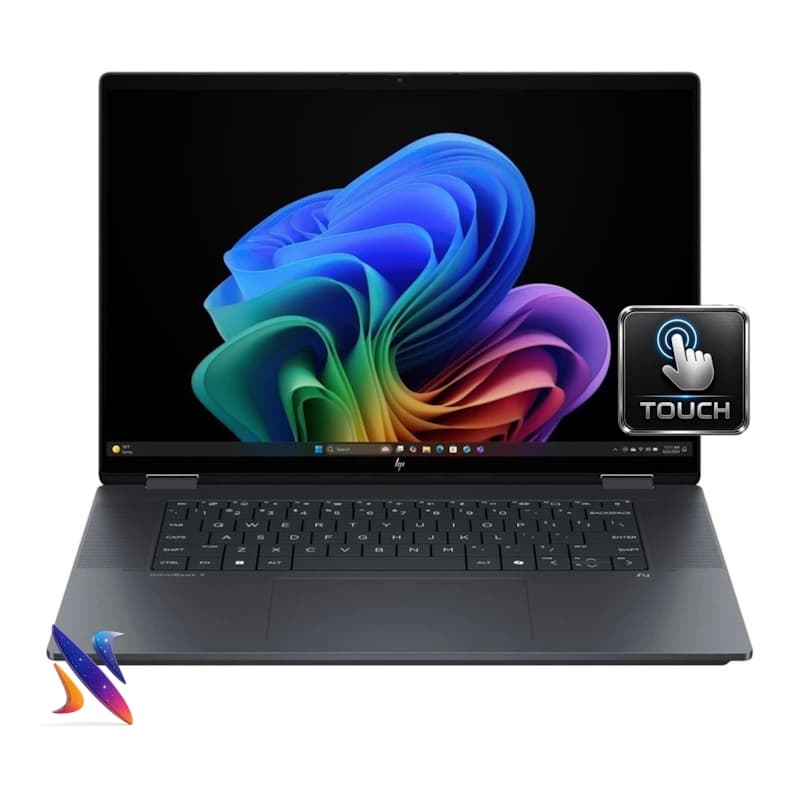 لپ تاپ لمسی 16 اینج اچ پی OmniBook X Flip 16 AS0023DX Core Ultra7-256V 16GB 2TB SSD Intel ARC-140V Graphics Touch 2K
