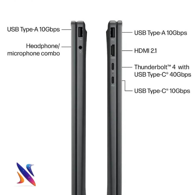 لپ تاپ لمسی 16 اینج اچ پی OmniBook X Flip 16 AS0023DX Core Ultra7-256V 16GB 1TB SSD Intel ARC-140V Graphics Touch 2K — تصویر ۵