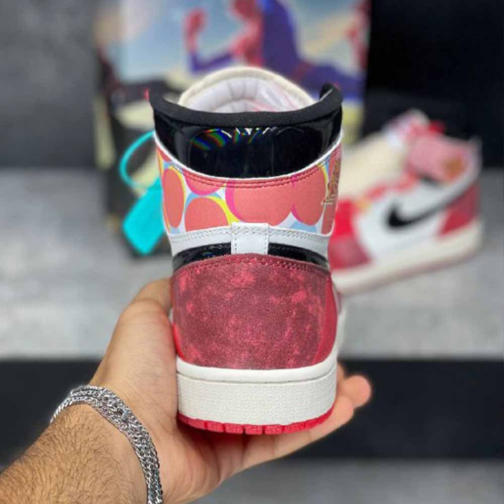 جردن 1 های اسپایدرمن (مستر کوالیتی) Jordan 1 Retro High OG Spider-Man (Master quality) — تصویر ۵