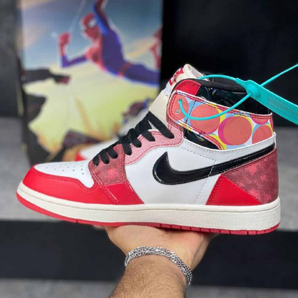 جردن 1 های اسپایدرمن (مستر کوالیتی) Jordan 1 Retro High OG Spider-Man (Master quality) — تصویر ۳