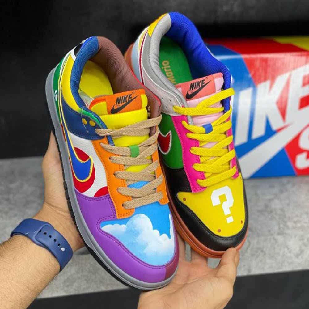 نایک دانک لو فری 99 کاستوم ماریو Nike Dunk Low Free 99 Custom