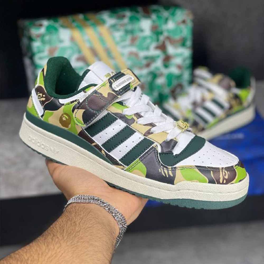 بیپ آدیداس فورام 84 لو BAPE ADIDAS FORUM 84 LOW
