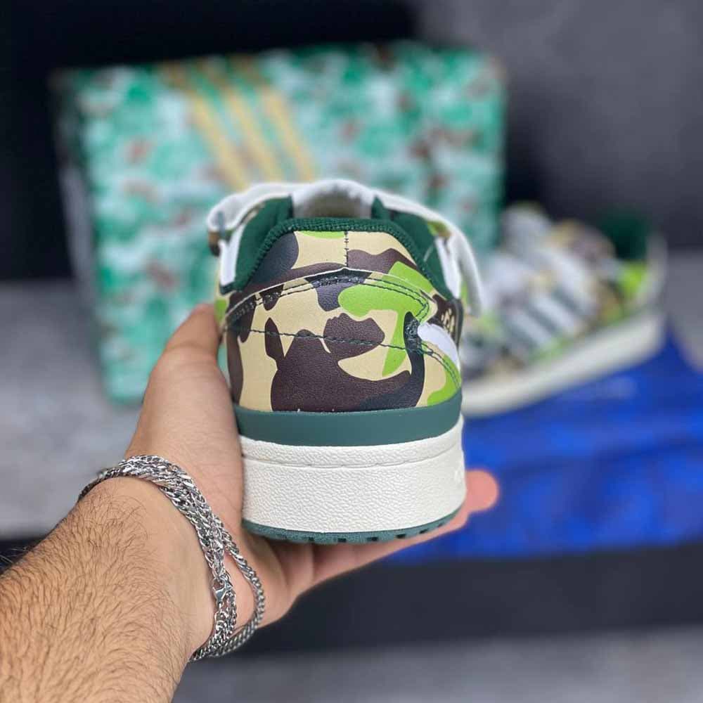 بیپ آدیداس فورام 84 لو BAPE ADIDAS FORUM 84 LOW — تصویر ۴