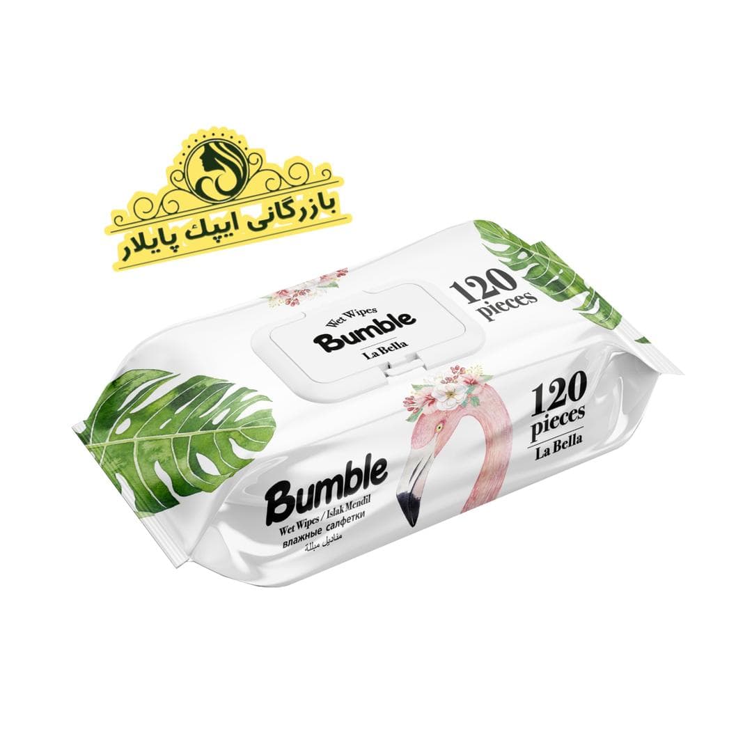 دستمال مرطوب Bumble بامبل مدل hanimeli تعداد 120 عددی