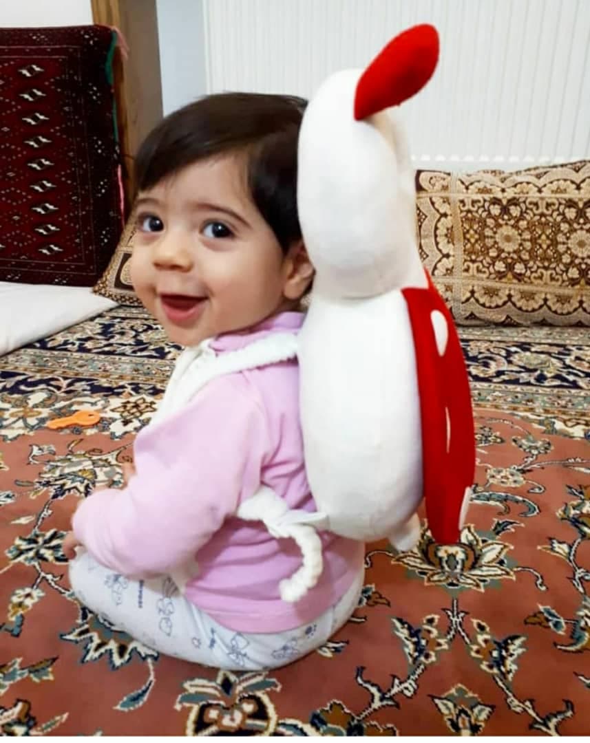 محافظ سر کودک طرح کفشدوزک — تصویر ۱۱