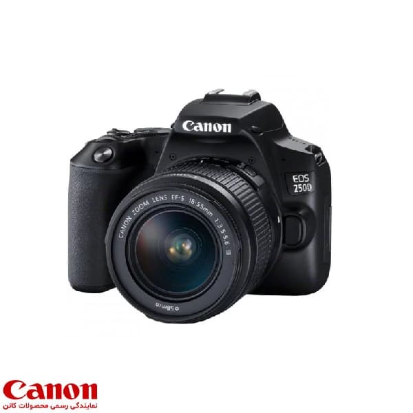 دوربین کانن 250D به همراه لنز EF-S 18-55 mm f/3.5-5.6 III