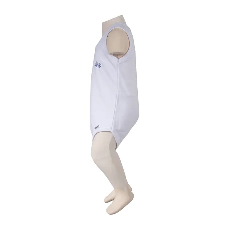 زیردکمه دار رکابی آدمک طرح خورشید سفید سایز نوزادی تا 3 سال بادی رکابی — تصویر ۳