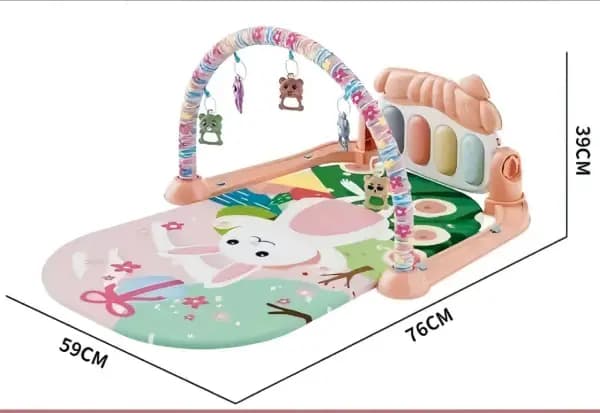 تشک بازی موزیکال پیانو دار طرح خرگوش tiibaby