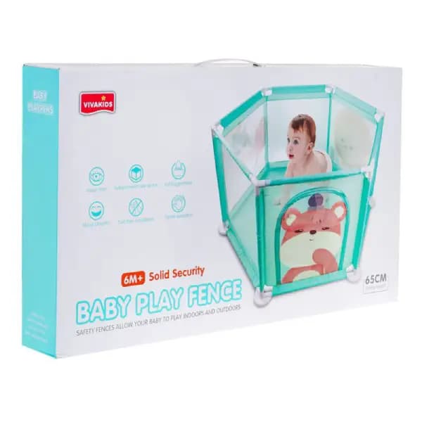 پارک بازی تاشو کودک طرح شیر 1138 viva kids — تصویر ۴
