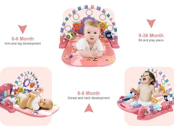 تشک بازی موزیکال پیانو دار طرح ببر Viva kids — تصویر ۴