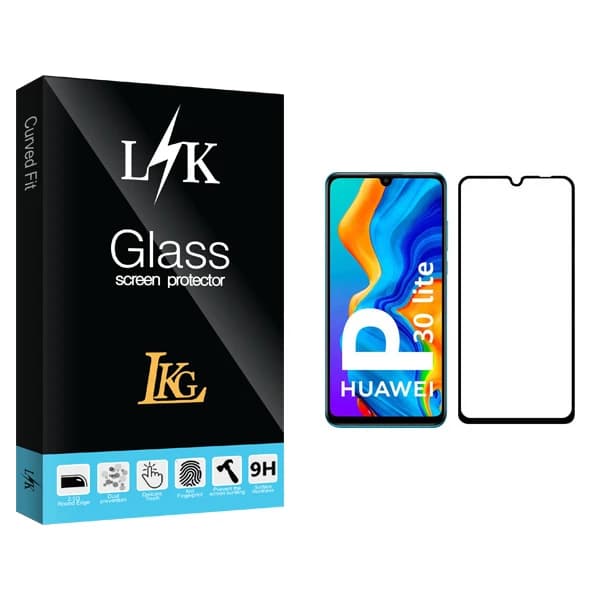 محافظ صفحه نمایش ال کا جی مدل LK Glass مناسب برای گوشی موبایل هووآوی P30 lite کد m20997 — تصویر ۲
