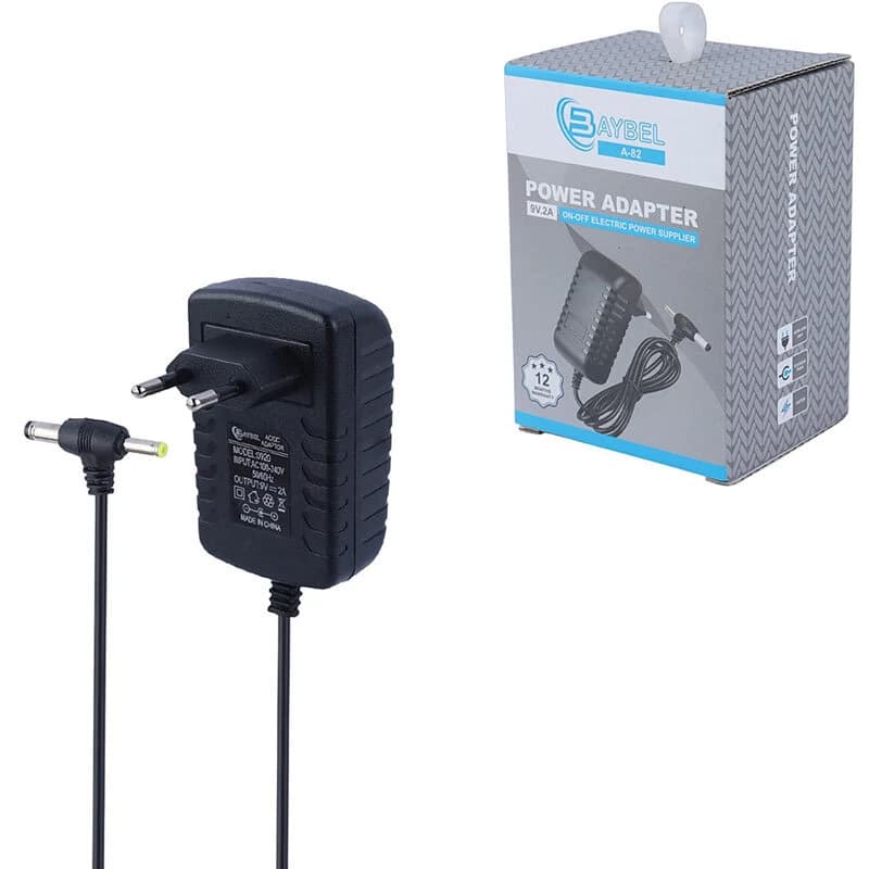 آداپتور برق دو فیش Baybel A-82 0920 9V 2A