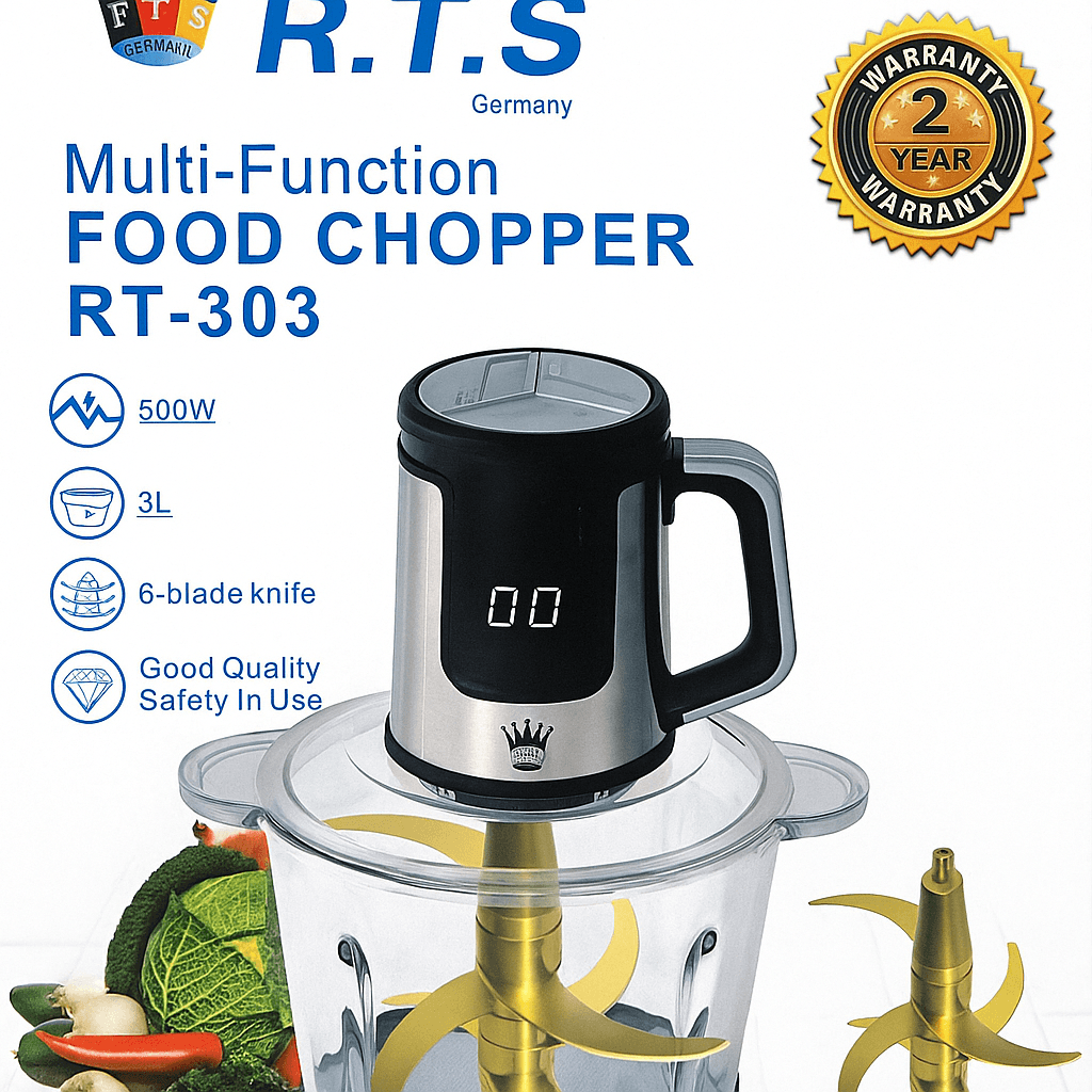 خردکن چندکاره آر تی اس مدل RT-303 با گارانتی
