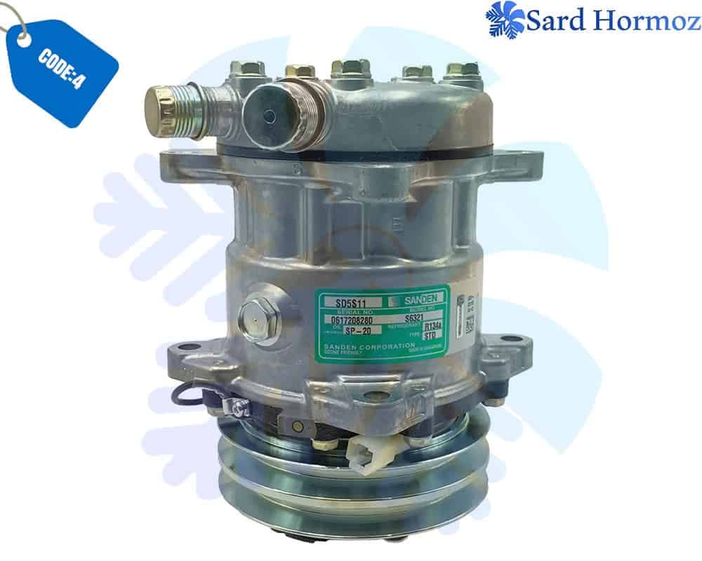کمپرسور 507 ساندن Sanden SD5H11 کد 6321 ولتاژ 12V – ساخت سنگاپور