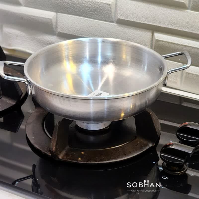 تابه دو دسته روحی در پنج سایز