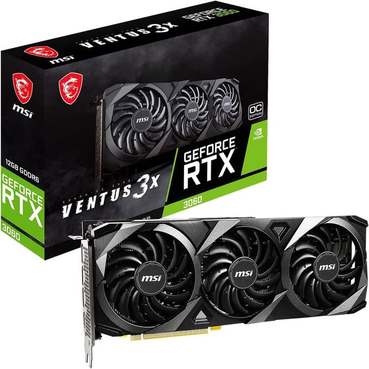 کارت گرافیک MSI RTX 3060 VENTUS 3X 12GB OC GDDR6