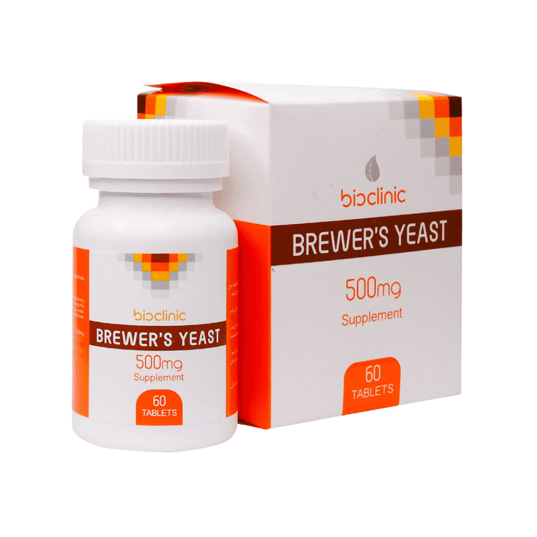 قرص brewers yeast 500mg بایوکلینیک بسته 60 عددی