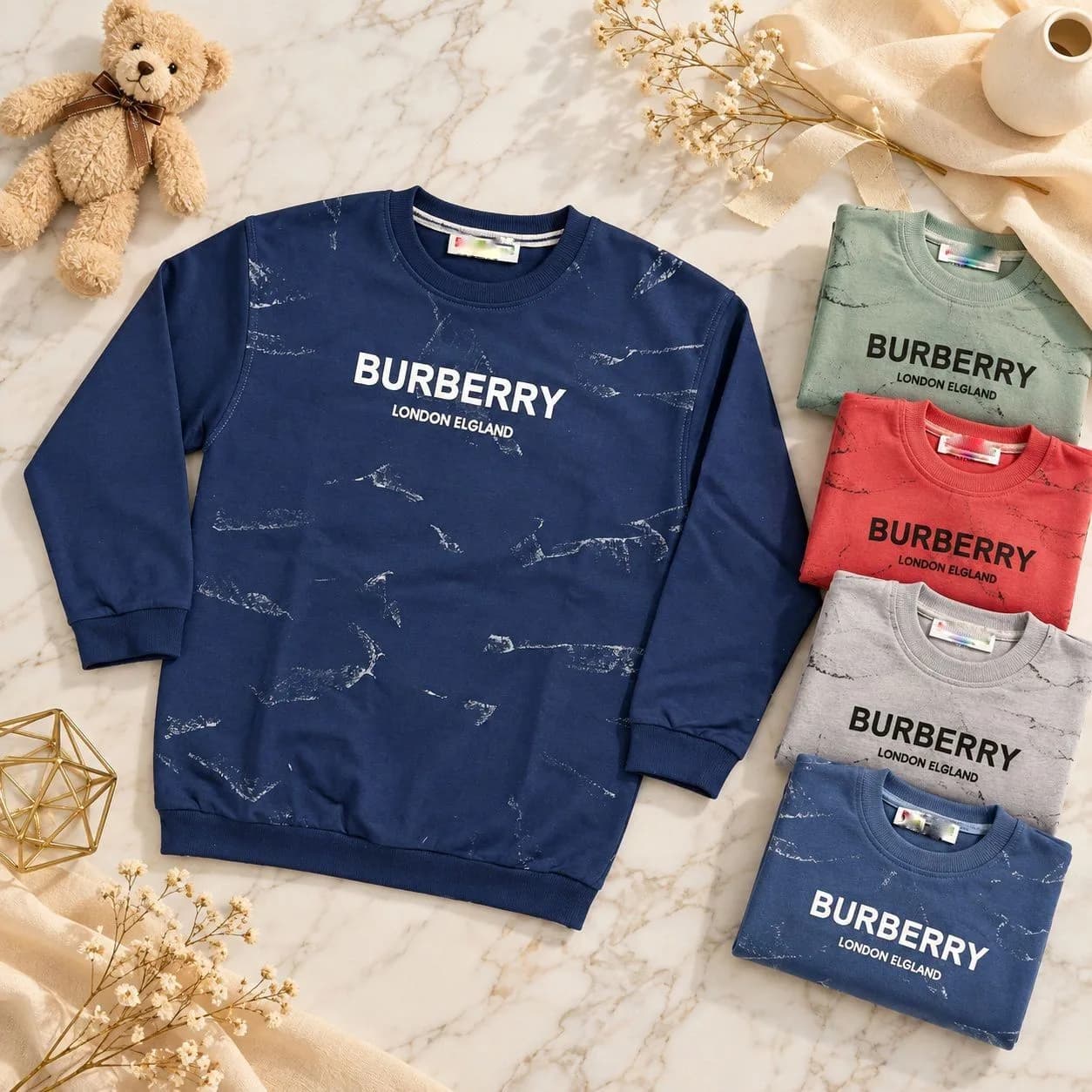 بلوز تک پسرانه طرح Burberry