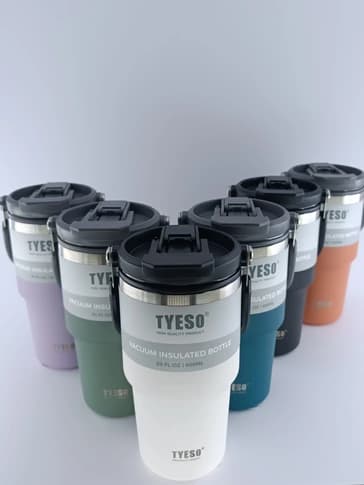 تراول ماگ تامبلر برند TYESO (تایسو) – کار وارداتی و اورجینال – ظرفیت 600 میلی لیتر