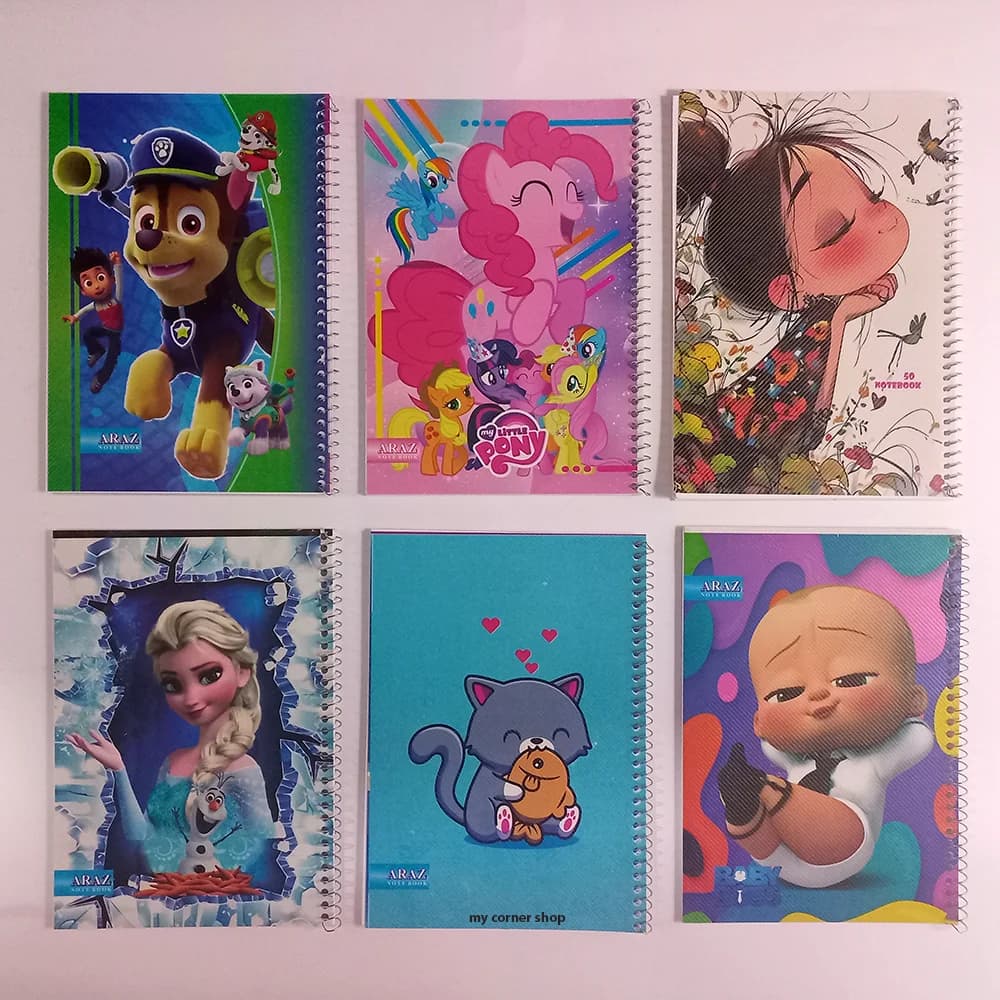 دفتر 50 برگ نقاشی فانتزی اقتصادی کد 146 — تصویر ۳