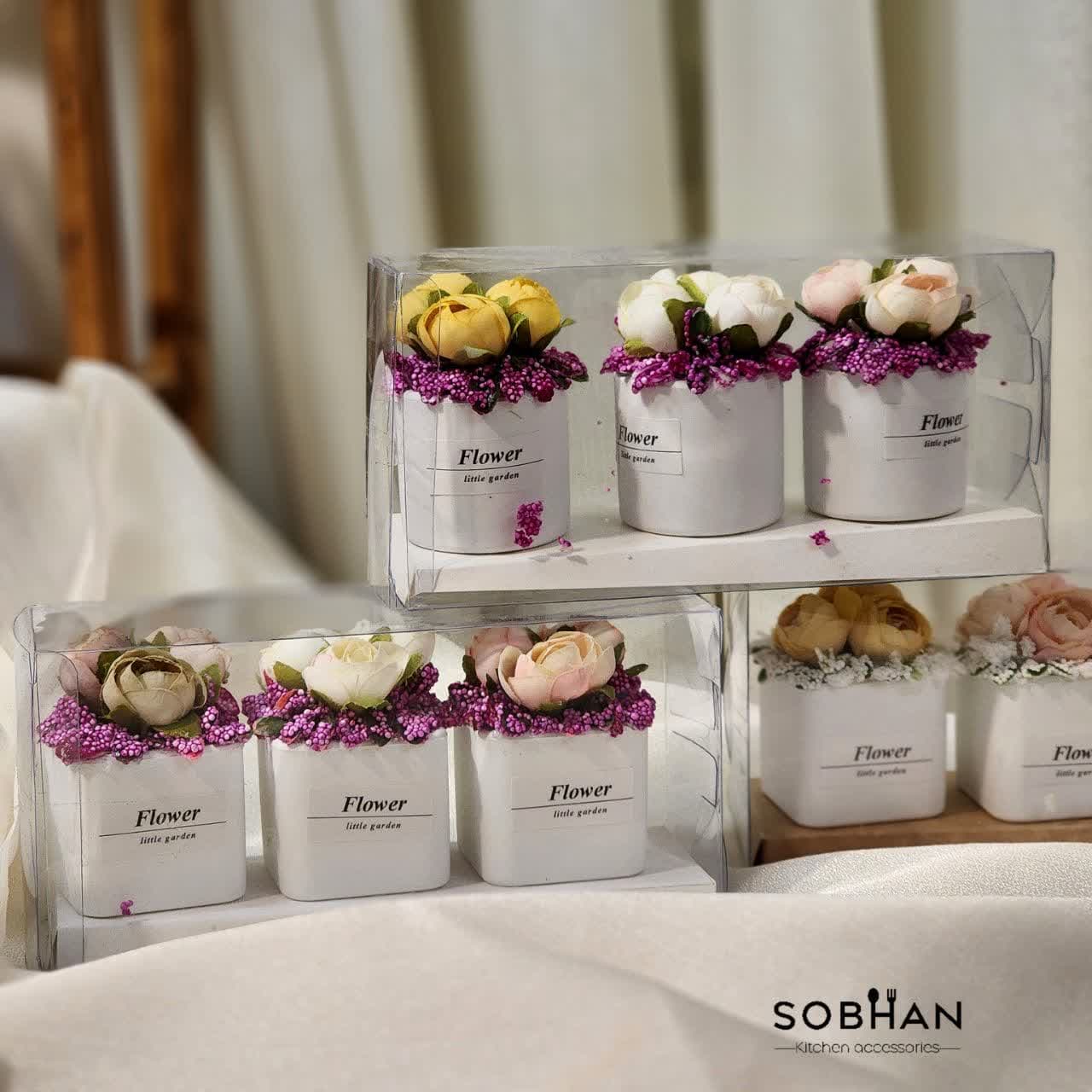 گلدان دکوراتیو سه عددی خارجی