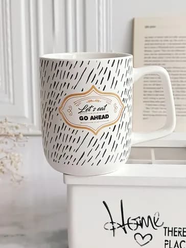ماگ سرامیکی با متن go ahead – رو به جلو باش! — تصویر ۳