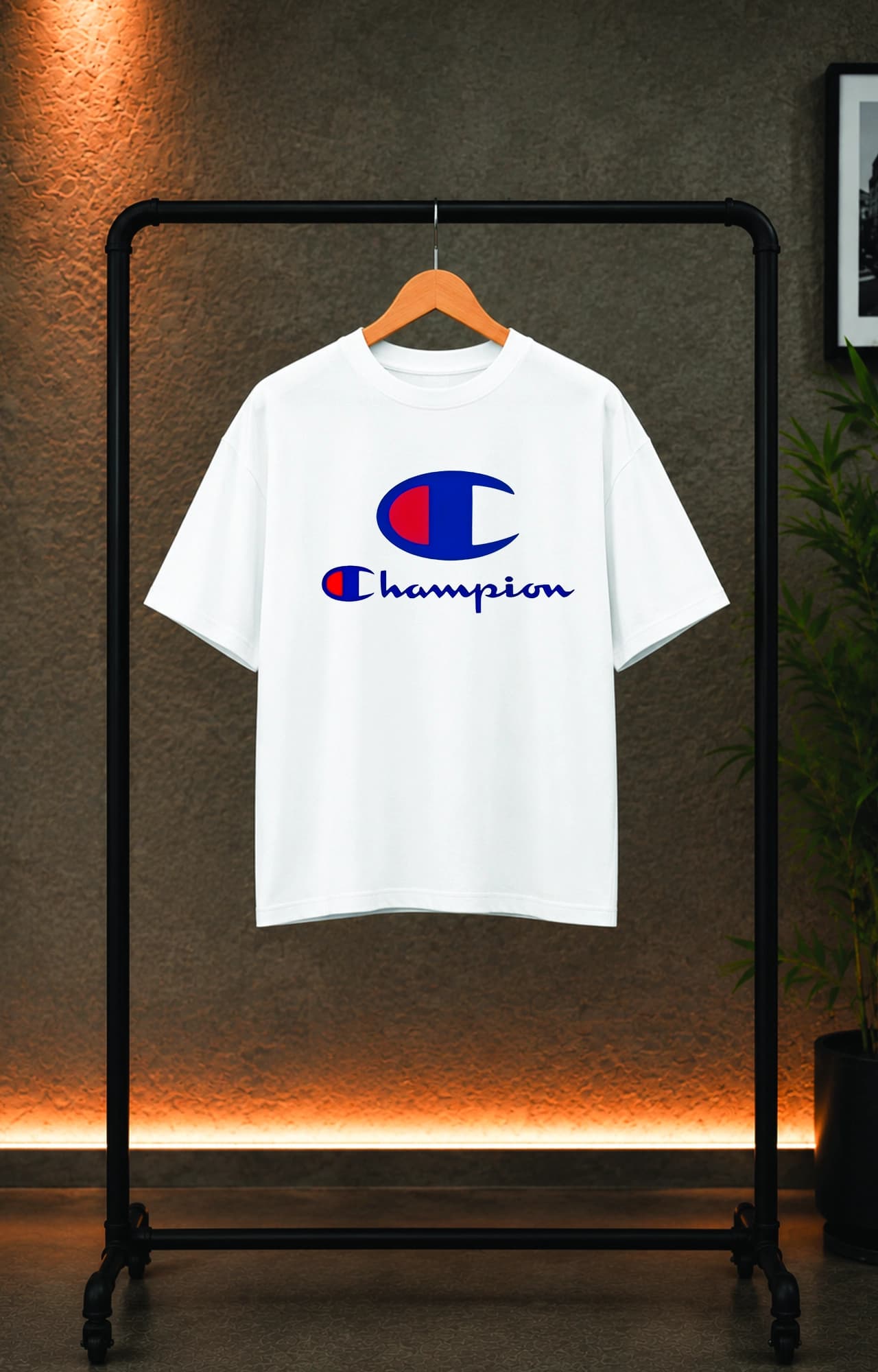 تیشرت باکسی ترک مردانه طرح چمپیون champion کد 5177 — تصویر ۳