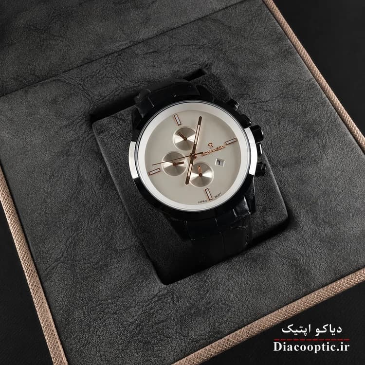 ساعت مچی مردانه موتور ژاپن برند رمانسون مدل Do1313 چرمی — تصویر ۲