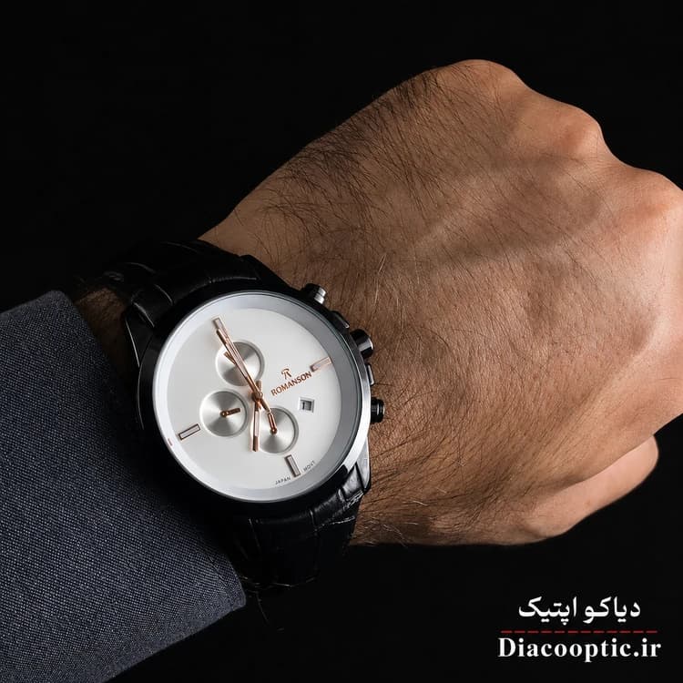 ساعت مچی مردانه موتور ژاپن برند رمانسون مدل Do1313 چرمی — تصویر ۶