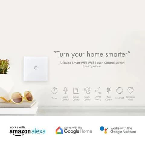 کلید چراغ هوشمند Wifi Smart Touch Switch — تصویر ۲