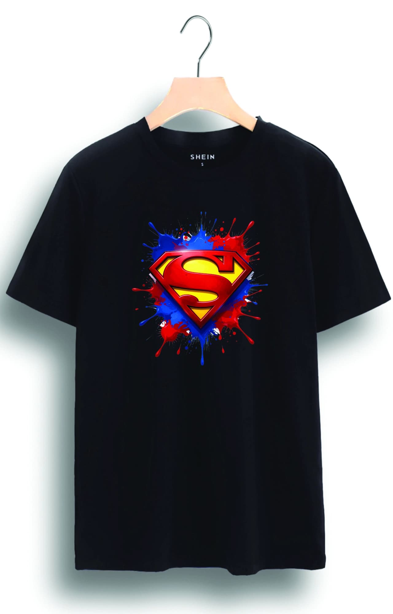 تیشرت نخ پنبه طرح سوپر من super man کد 4928
