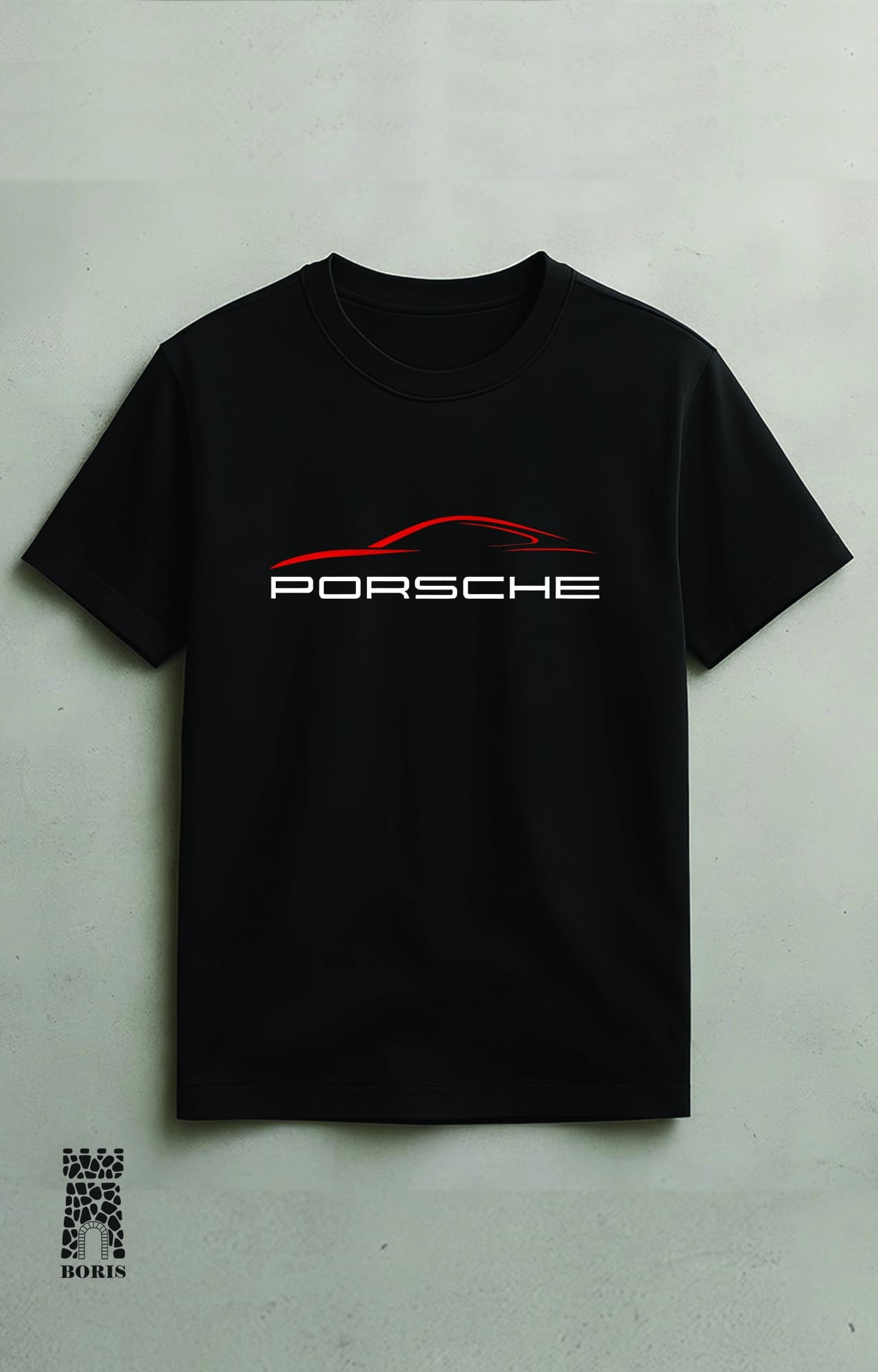 تیشرت باکسی ماکان طرح پورشه porsche کد 5141