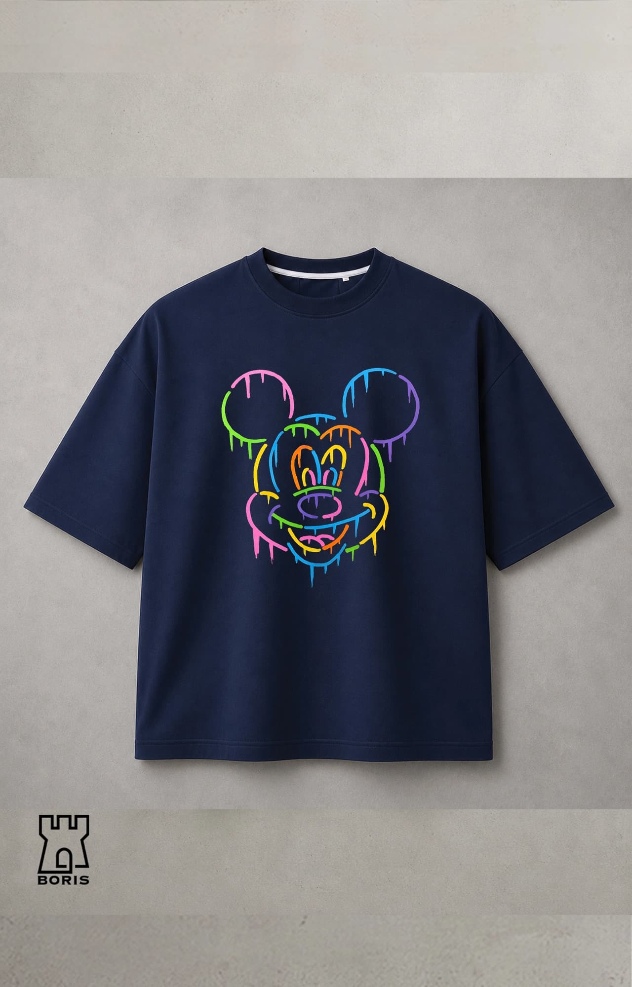 تیشرت باکسی ماکان طرح میکی موس Mickey Mouse کد 5129