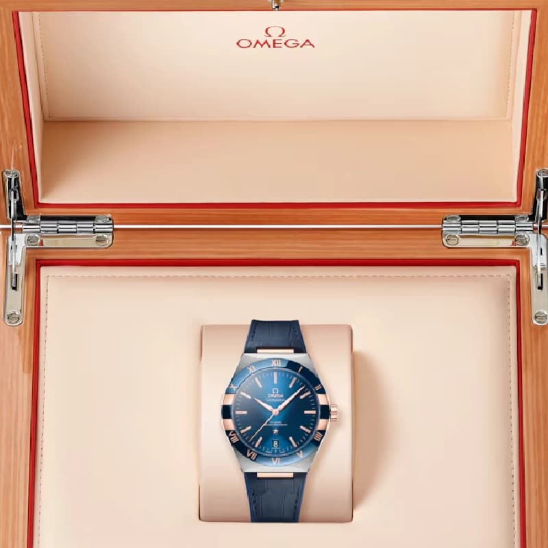 امگا Constellation Co-Axial Master Chronometer 41 آبی و Sedna Gold | رفرنس 131.23.41.21.03.001 — تصویر ۳