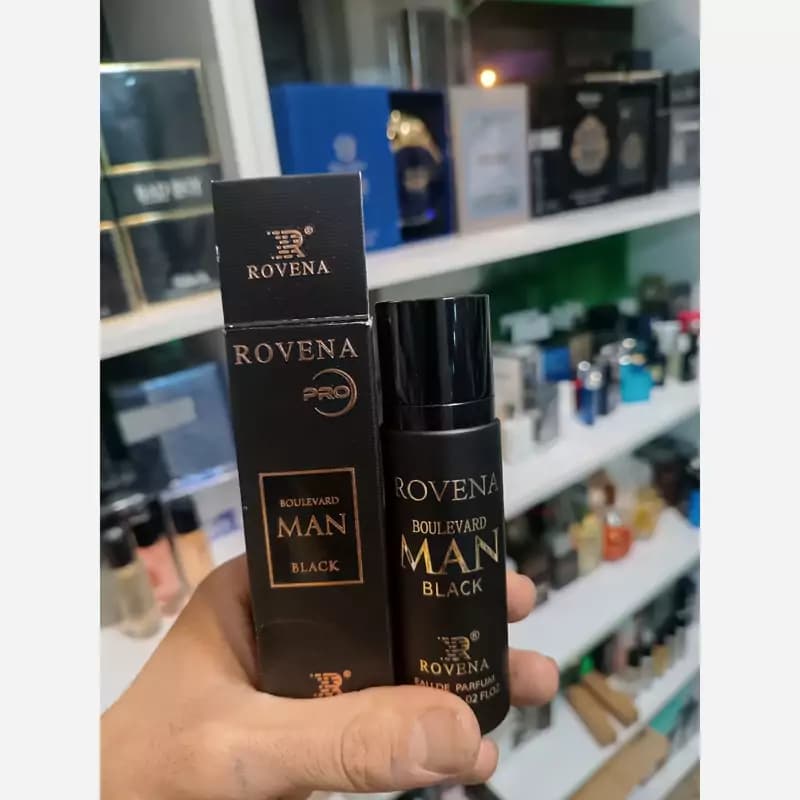 ادکلن مردانه روونا مدل بولوارد من بلک رایحه بولگاری من این بلک30میل | ROVENA BOULEVARD MAN BLACK