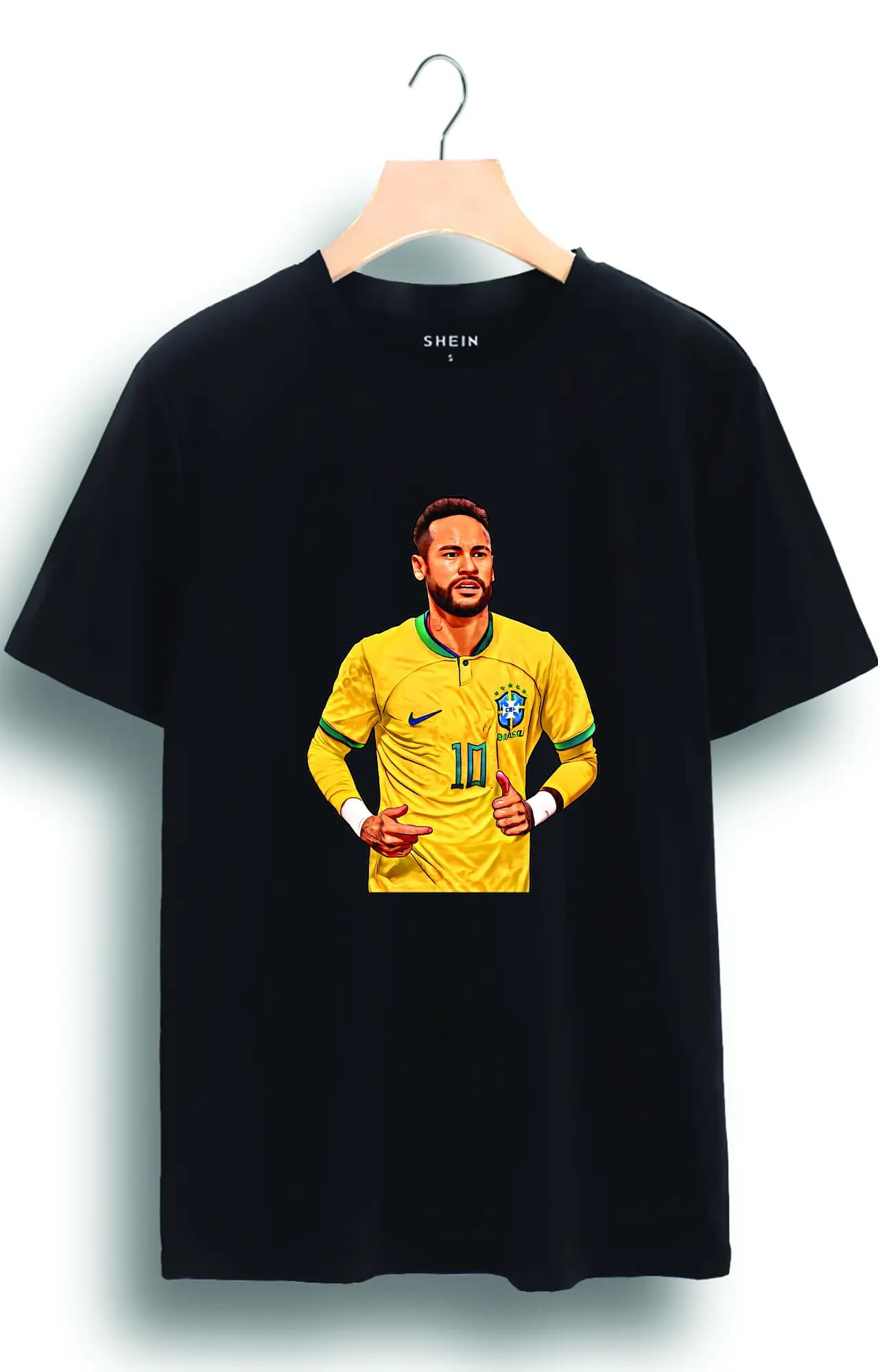 تیشرت نخ طرح نیمار برزیل neymar کد 4287