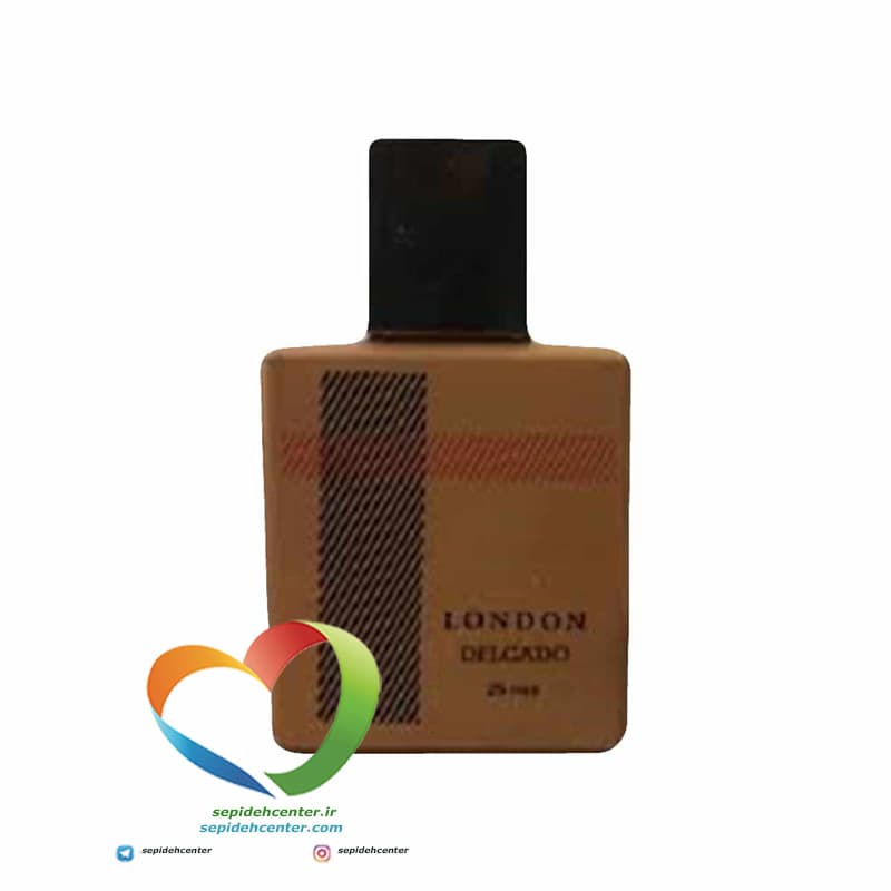 ادکلن جیبی مردانه دلگادو مدل لندن perfume Delgado London حجم 25 میل