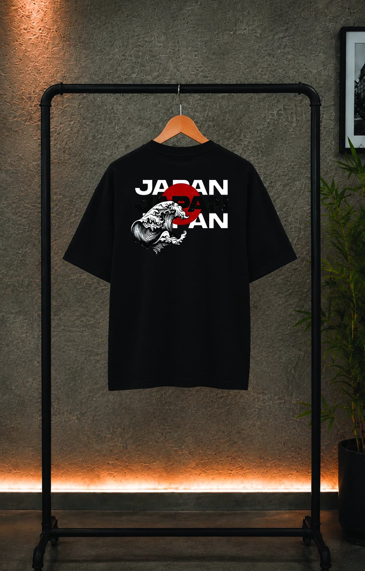 تیشرت باکسی ترک مردانه طرح ژاپن japan کد 5082 — تصویر ۳