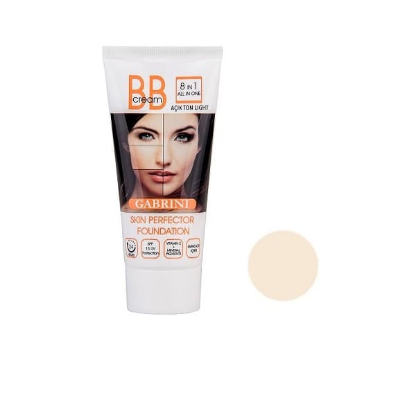 BBکرم گابرینی اصل مدل 8 در 1 (رنگ روشن Light)|Gabrini 8 In 1 BB Cream