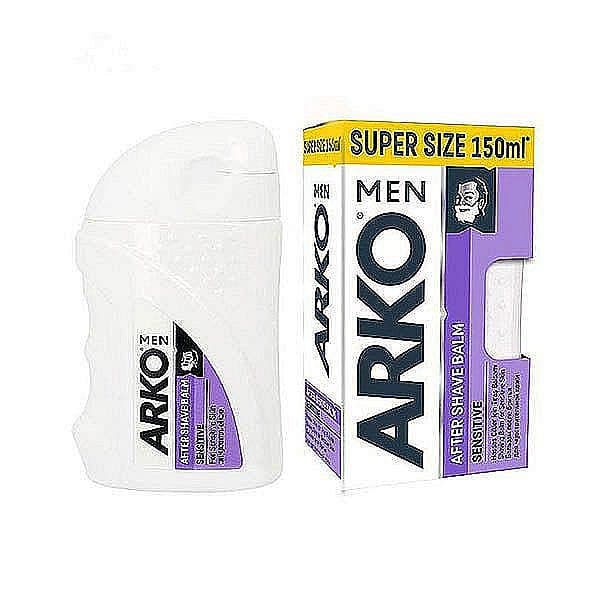 افترشيو کرمي آرکو مدل SENSITIVE پوست حساس حجم150 ml اصل|ARKO AFTER SHAVE BALM SENSITIVE