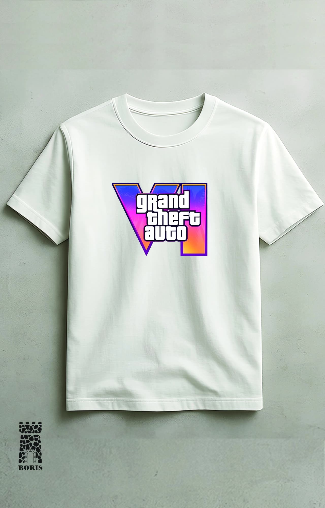 تیشرت باکسی ماکان طرح جی تی ای 6 gta Grand Theft Auto VI کد 4921 — تصویر ۲
